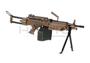 Airsoft replika A&K  M249 Para Full Metal strojnica- Desert