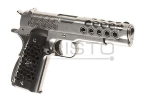 Airsoft pištolj WE M1911 Hex Cut Full Metal GBB (gas-blowback) Silver