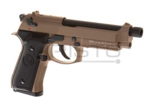 Airsoft pištolj KJ Works M9 A1 TBC Full Metal GBB (gas-blowback) TAN