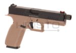 Airsoft pištolj KJ Works KP-13 TBC Metal Version GBB (gas-blowback) TAN