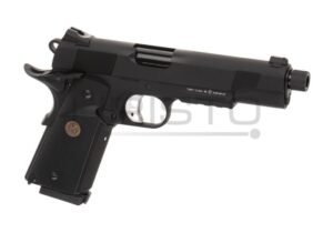 Airsoft pištolj KJ Works M1911 MEU TBC Full Metal GBB (gas-blowback) BK