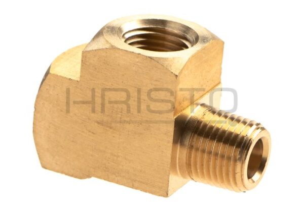 EpeS HPA Twin Coupling T Shape - 2x Inner 1/8NPT - Output L