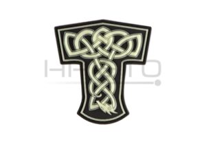 JTG Thors Hammer Dragon Rubber Patch Glow in the Dark