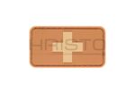 JTG Swiss Flag Rubber Patch DESERT