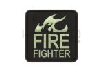 JTG Fire Fighter Rubber Patch Glow in the Dark