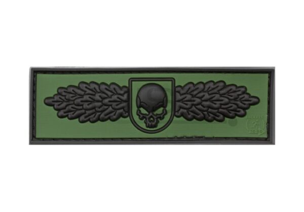 JTG SOF Skull Badge Rubber Patch Forest