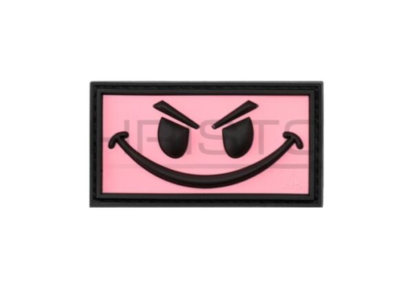 JTG Evil Smile Rubber Patch Pink