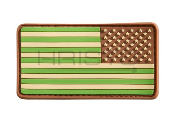 JTG US Flag Rubber Patch Reversed Multicam