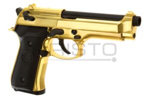 Airsoft pištolj WE M9 Full Metal GBB (gas-blowback) Gold