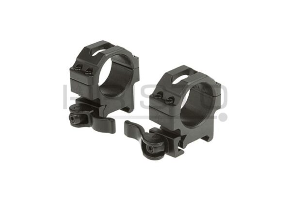 Leapers 30mm QD CNC Mount Rings Low BK