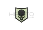 JTG SOF Skull Rubber Patch Glow Back