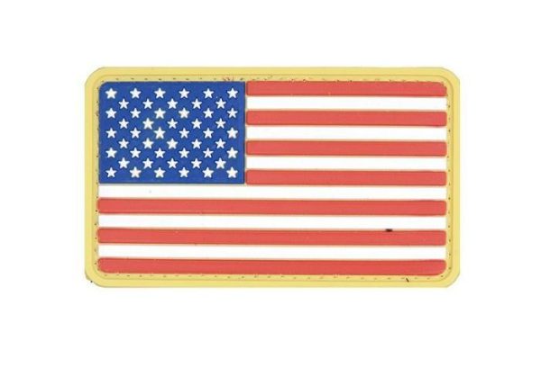 GFC US flag 3D rubber patch
