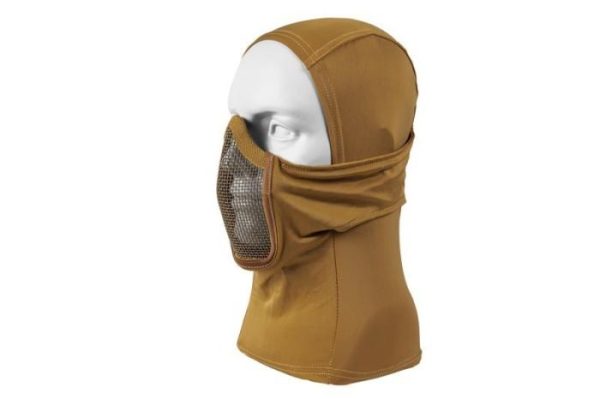 Ultimate Tactical thermoactive balaclava with steel mesh TAN