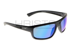 Wiley X WX Contend Captivate Polarized Blue Mirror Grey