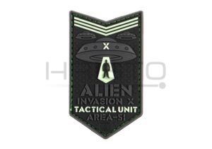 JTG Alien Invasion X-Files Patch Green