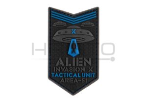 JTG Alien Invasion X-Files Patch Blue