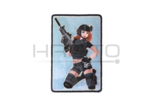 Airsoftology Pinup Girl Black Ops Woven Patch 65x95mm