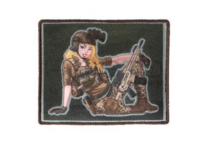 Airsoftology Pinup Girl Navy Seal Woven Patch 90x70mm