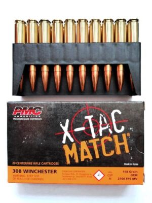 PMC .308 Winchester Open Tip Match 168gr metak