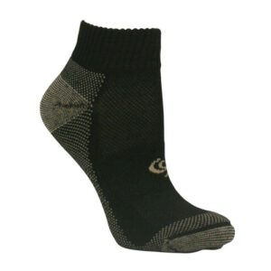 Coppersole ženske sportske čarape Athletic - crne - 3 para