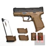 WE airsoft XDM Compact TAN (2 spremnika) GBB (gas-blowback) pištolj (zeleni plin)