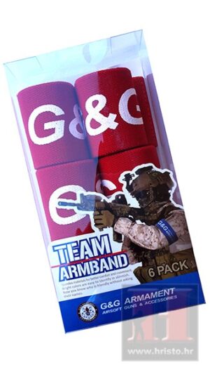 G&G team armband (6 kom.) CRVENA
