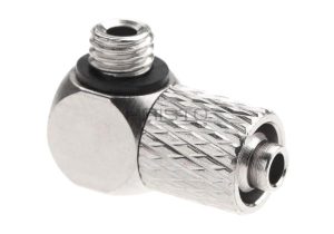 EpeS HPA 6mm Hose Coupling with Screwed Catch 90 Degree - Outer M5 Thread