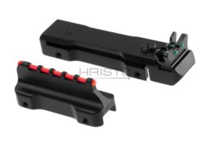 LPA Adjustable Fiber Optic Sights Set for 6-8mm Shotgun Ribs