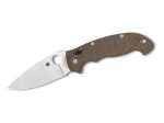 Spyderco Manix 2 Brown Canvas Micarta CPM Cru-Wear preklopni nož