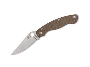 Spyderco Military 2 Brown Canvas Micarta CPM CruWear preklopni nož