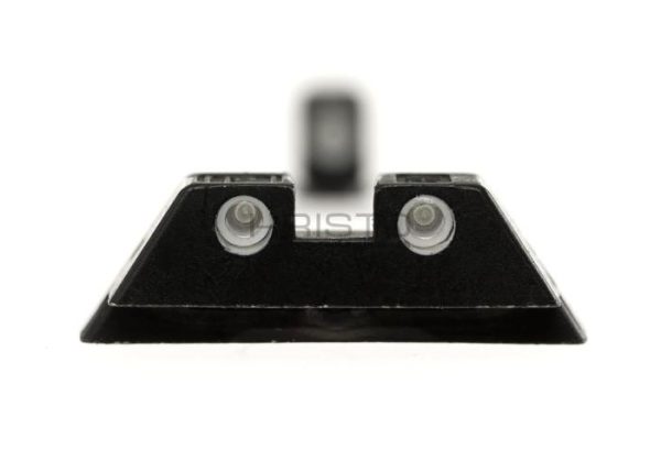 Steel Rear Sight 7.3mm Fluorescent Black