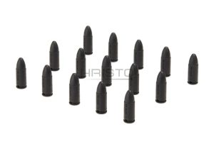 Dummy Bullets 9x19mm 15pcs Black