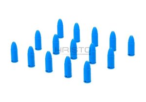 Dummy Bullets 9x19mm 15pcs Blue