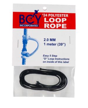 BCY D loop #24 materijal 2.0mm 1mm CRNI