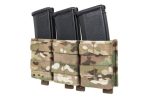 Wosport Triple 7.62 magazine pouch with plastic insert Multicam