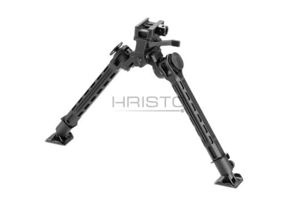 Leapers Big Bore Full Stability 9.4-14.0 Inch Center Height Bipod Black