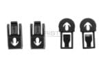 WileyX RAS - ARC Rail Clip And Bar Black