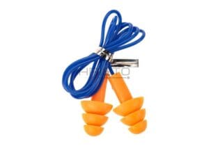 Earmor MaxDefense Silicone Cord Ear Plugs NRR28 100 Pairs Box Orange