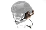 Earmor M32X Plus Hearing Protection Set for ARC Helmet Rails Coyote