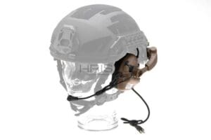 Earmor M32X Plus Hearing Protection Set for ARC Helmet Rails Coyote