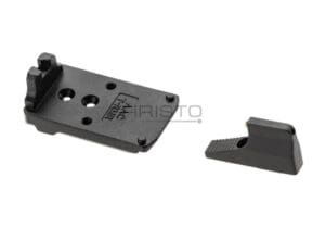 Action Army AAP01 Steel RMR Adapter & Front Sight Set BK