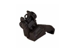 TRS Polymer Rear Flip Up Sight 45 Degrees Offset Black