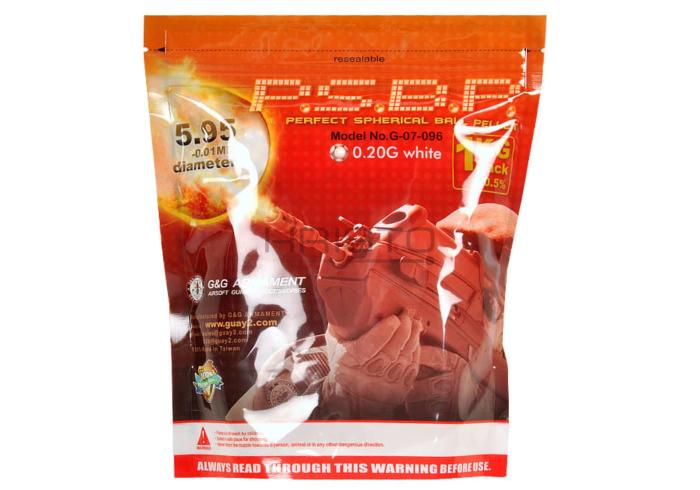 G&G 0.20g Perfect BBs 5000rds White G&G 0.20g Perfect BBs 5000rds White