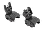 DLG Tactical Low Profile Folding Sight Set Black