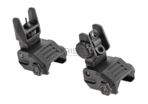 DLG Tactical Low Profile Folding Sight Set Black