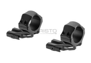 Leapers ACCU-SYNC 34mm High Profile 37mm Offset Picatinny Rings Black