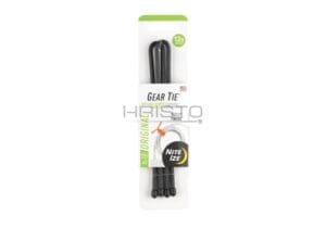 Nite Ize Gear Tie Reusable Rubber Twist Tie 12" 2pcs Black