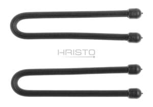 Nite Ize Gear Tie Reusable Rubber Twist Tie 6" 2pcs Black