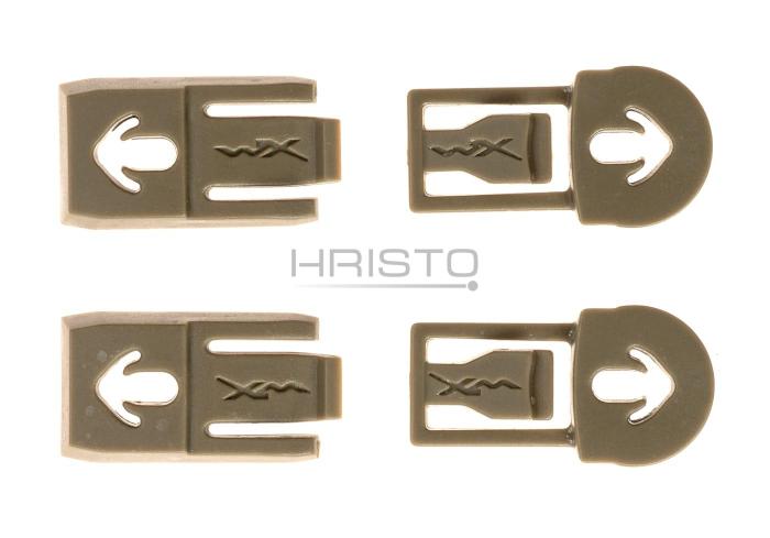 Wiley X RAS - ARC Rail Clip And Bar Tan Wiley X RAS - ARC Rail Clip And Bar Tan