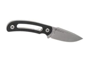 Defcon D2 Fixed Blade Silver Flecks Handle Grey